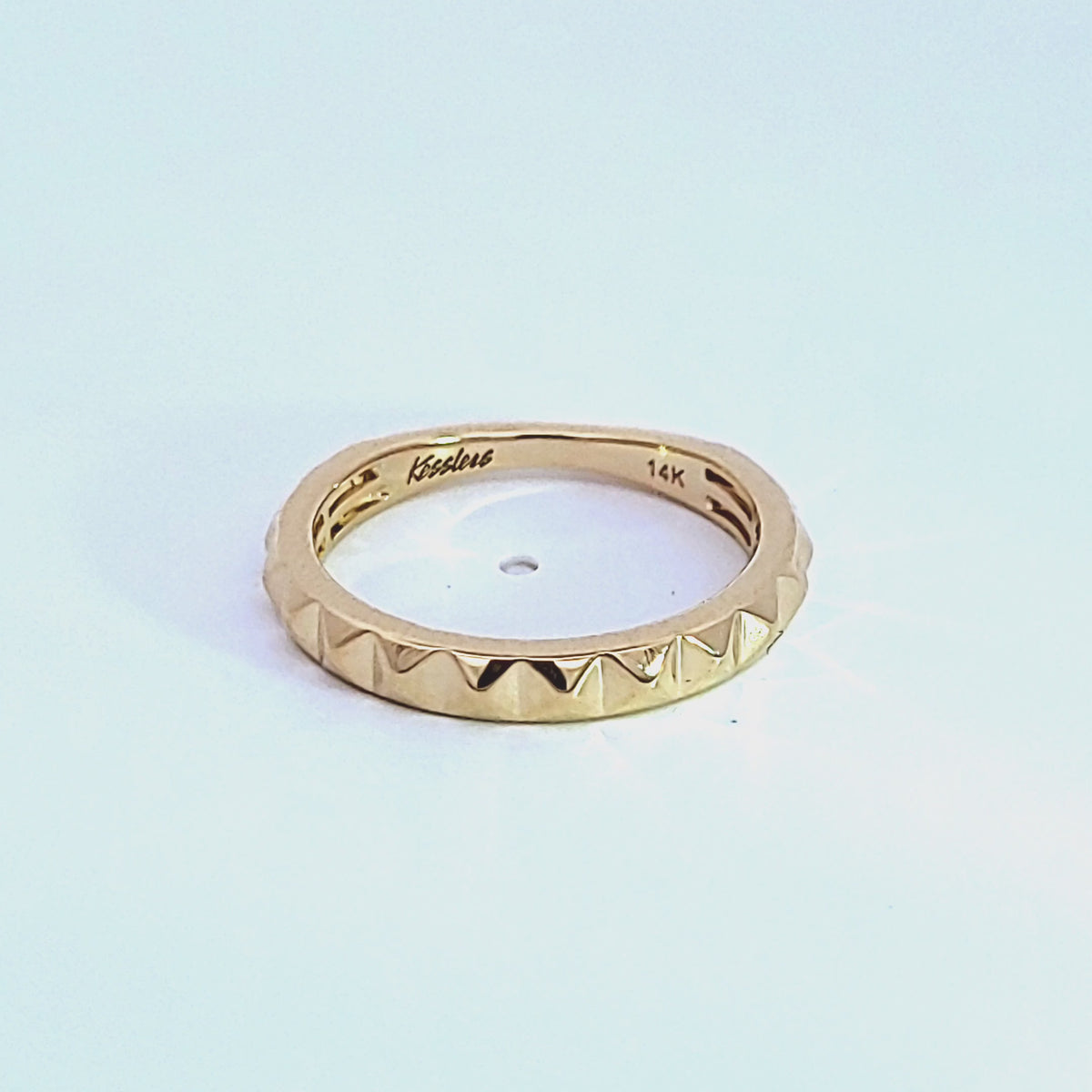 Faceted Fashion Ring in 14K Yellow Gold