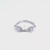 1/2ct. t.w. Baguette Cut and Full Round Cut Wedding Wrap in 14K White Gold