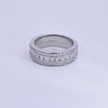 1 1/2ct. t.w. Princess and Round Cut Diamond Wedding Ring in 14K White Gold