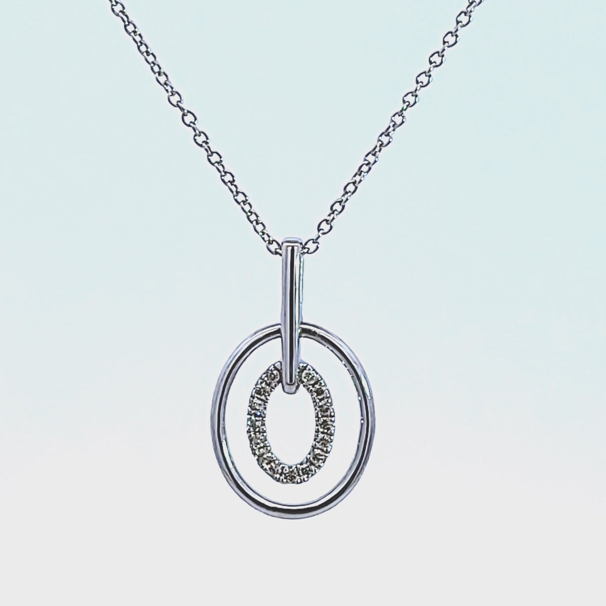 1/10ct. t.w. Diamond Pendant in Sterling Silver