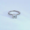 1 1/5ct. t.w. Round Cut Newborn Lab Created Diamond Engagement Ring in 14K White Gold