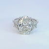 6 1/2ct. t.w. Oval Cut Newborn Lab Created Diamond Engagement Ring in 14K White Gold