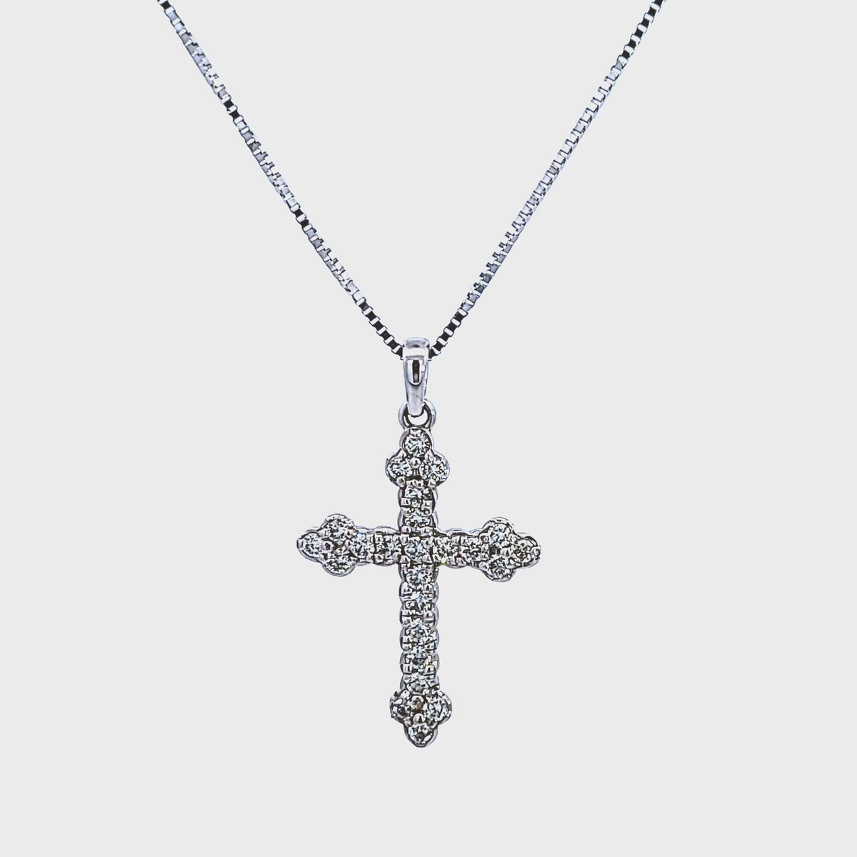 2/5ct. t.w. Diamond Reversible Cross Pendant in 14K Yellow Gold