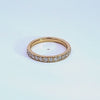 1/2ct. t.w. Diamond Beadset Channel Anniversary Ring in 14K Yellow Gold