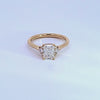 1 1/6ct. t.w. Radiant Cut Newborn Lab Created Diamond Engagement Ring in 14K Yellow Gold