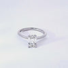 1.09ct. Kessler Emerald Cut Solitaire Engagement Ring in 14K White Gold