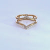 1/4ct. t.w. Diamond Wedding Guard in 14K Yellow Gold