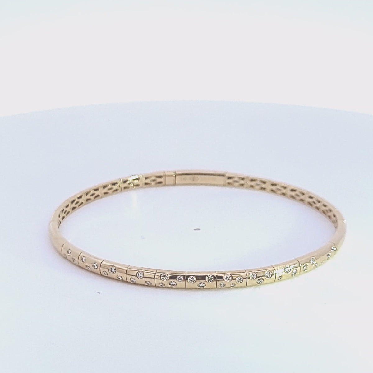 1/3ct. t.w. Diamond Flexie Bangle Bracelet in 14K Yellow Gold