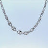 Puffed Mariner Necklace in Sterling Silver