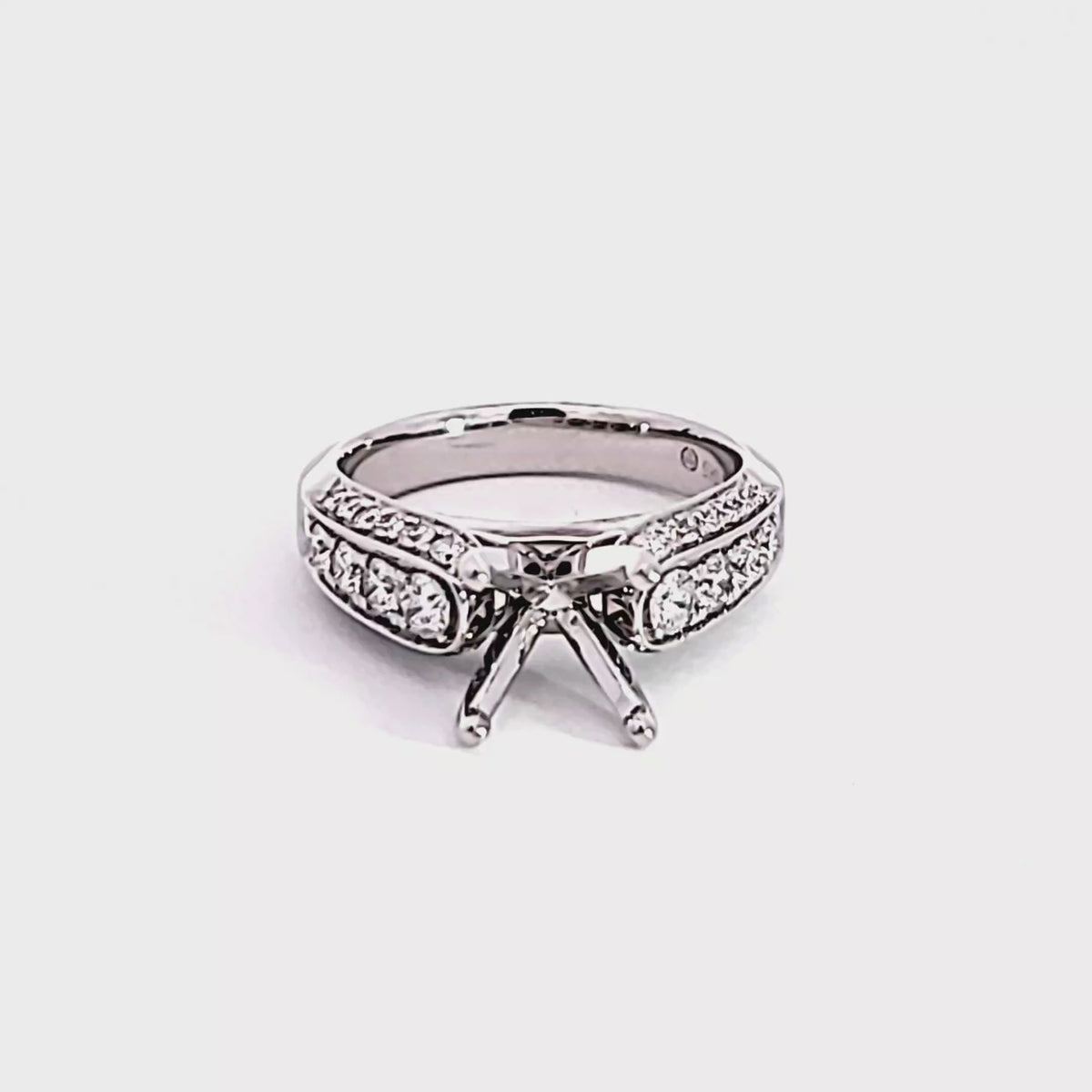 3/4ct. t.w. Diamond Engagement Ring in 14K White Gold