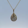 1/2ct. t.w. Diamond Scatter Drop Pendant in 14K Yellow Gold