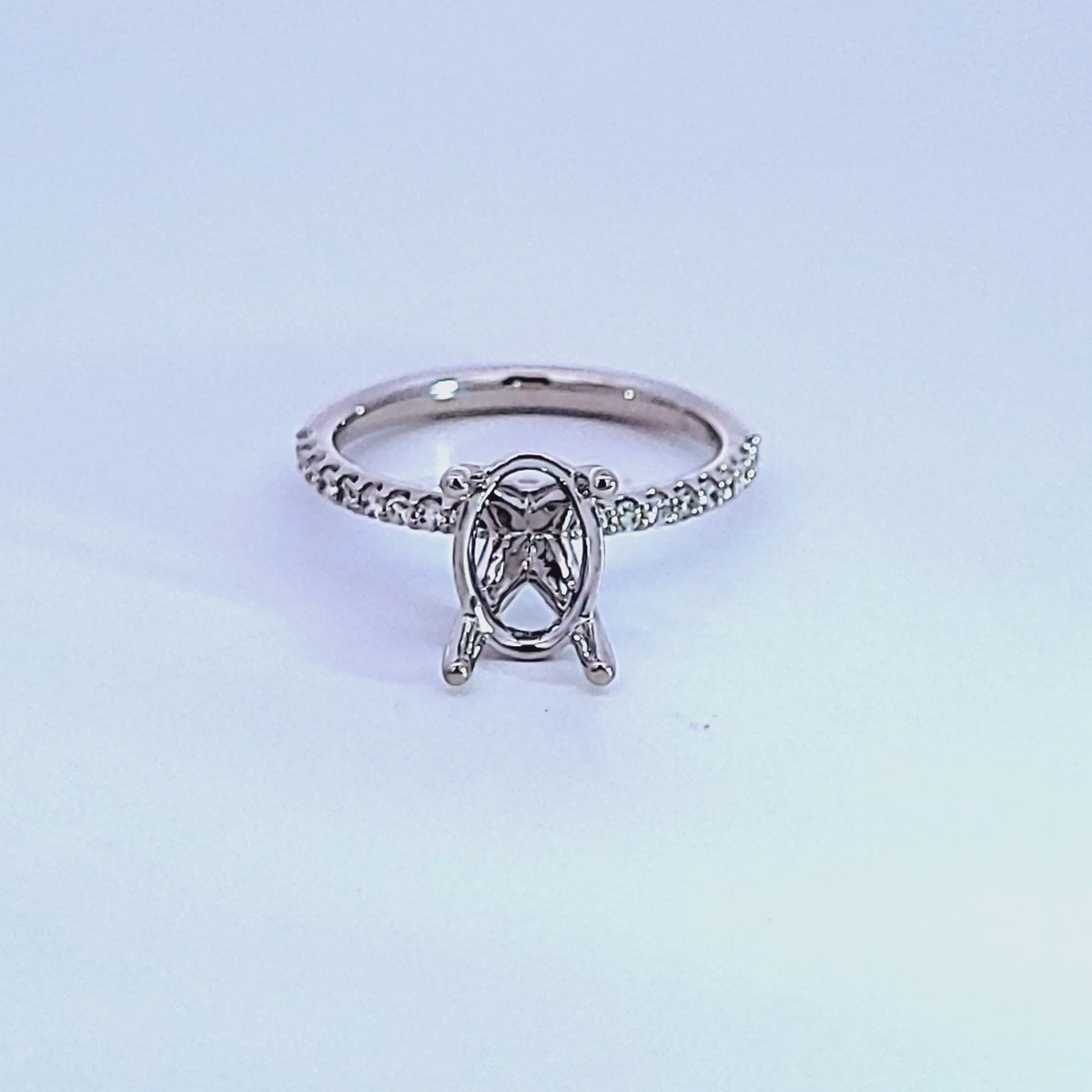 1/5ct. t.w. Diamond Engagement Ring in 14K White Gold
