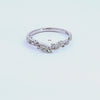 1/10ct. t.w. Vintage Curved Diamond Wedding Ring in 14K White Gold