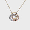 1/4ct. t.w. Diamond Linked Circle Pendant in 14K Yellow Gold, White Gold, & Rose Gold