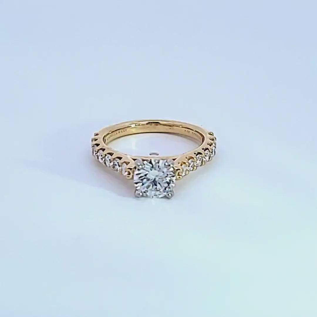 1 2/5ct. t.w. Round Cut Newborn Lab Created Diamond Engagement Ring in 14K Yellow Gold