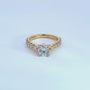 1 2/5ct. t.w. Round Cut Newborn Lab Created Diamond Engagement Ring in 14K Yellow Gold