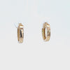 Oval Hoop Earrings in 14K Yellow Gold