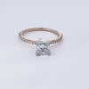 1 1/8ct. t.w. Princess Cut Kessler 81 Newborn Lab Created Diamond Engagement Ring in 14K Yellow Gold