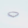 1/7ct. t.w. Curved Diamond Wedding Ring in 14K White Gold