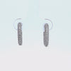1ct. t.w. Newborn Lab Created Diamond Pave Hoop Earrings in 14K White Gold