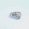 1 3/4ct. t.w. Diamond Bezel 2-Stone Ring in 14K White Gold