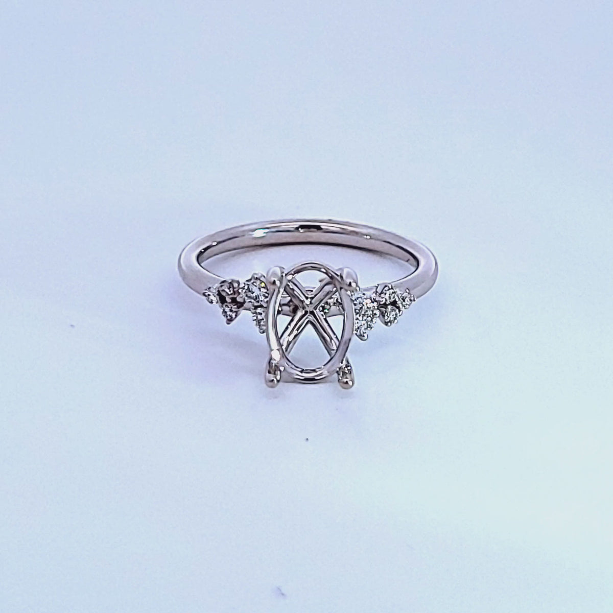 1/7ct. t.w. Diamond Engagement Ring in 14K White Gold