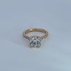 3 3/4ct. t.w. Round Cut Newborn Lab Created Diamond Engagement Ring in 18K Yellow Gold