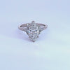 1/3ct. t.w. Marquise Cut Newborn Lab Created Diamond Engagement Ring in 14K White Gold