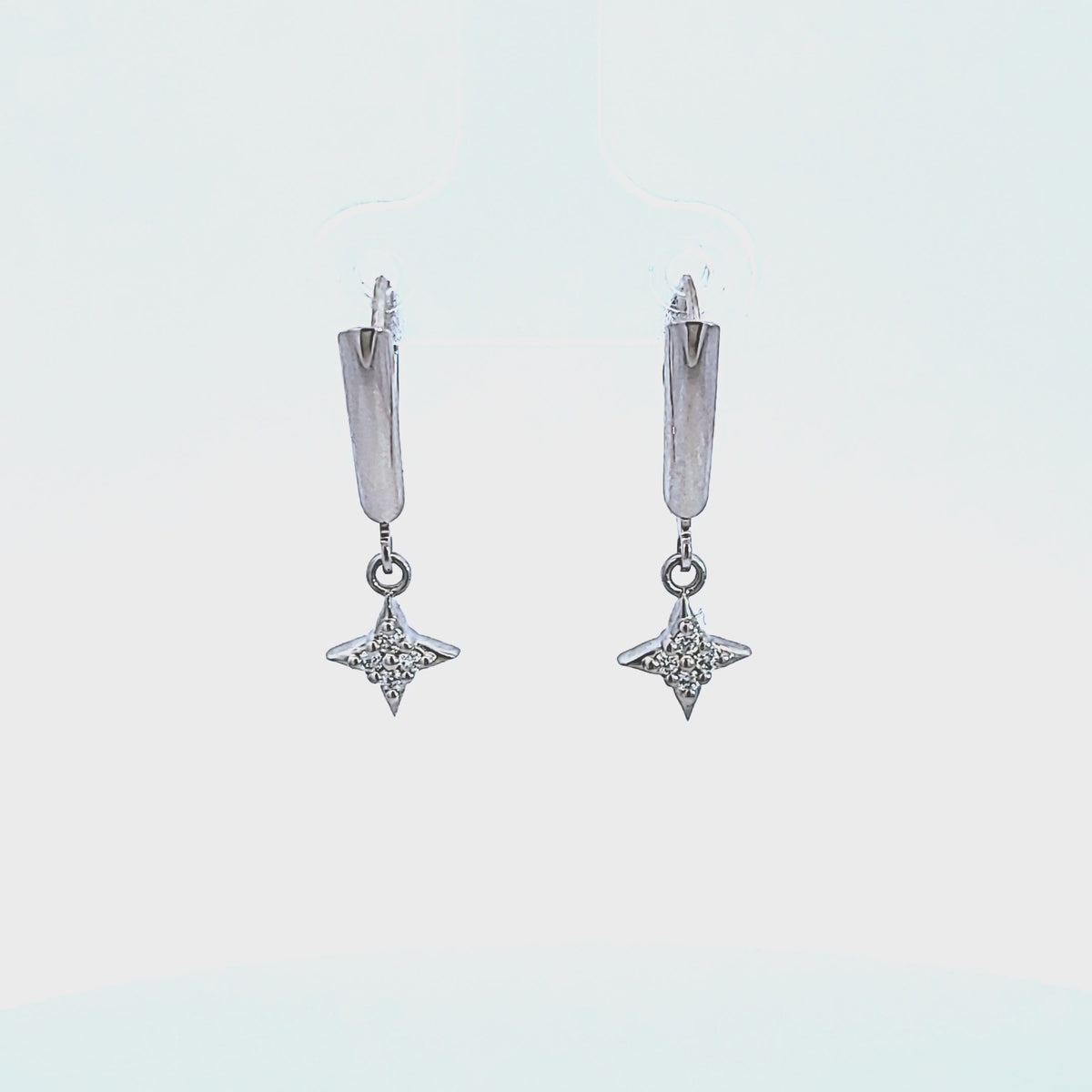 1/10ct. t.w. Diamond Dangle Earrings in Sterling Silver