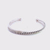Sterling Silver Textured Bangle Bracelet