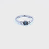 1/2ct. t.w. Blue and White Diamond Ring in 14K White Gold
