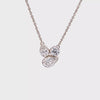 1 1/10ct. t.w. Pear and Round Cut Newborn Lab Created Diamond Fashion Pendant in 14K Yellow Gold