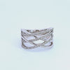 2/5ct. t.w. Diamond Crossover Fashion Ring in 14K White Gold