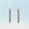 2ct. t.w. Diamond U-Shaped Hoop Earrings in 14K Yellow Gold