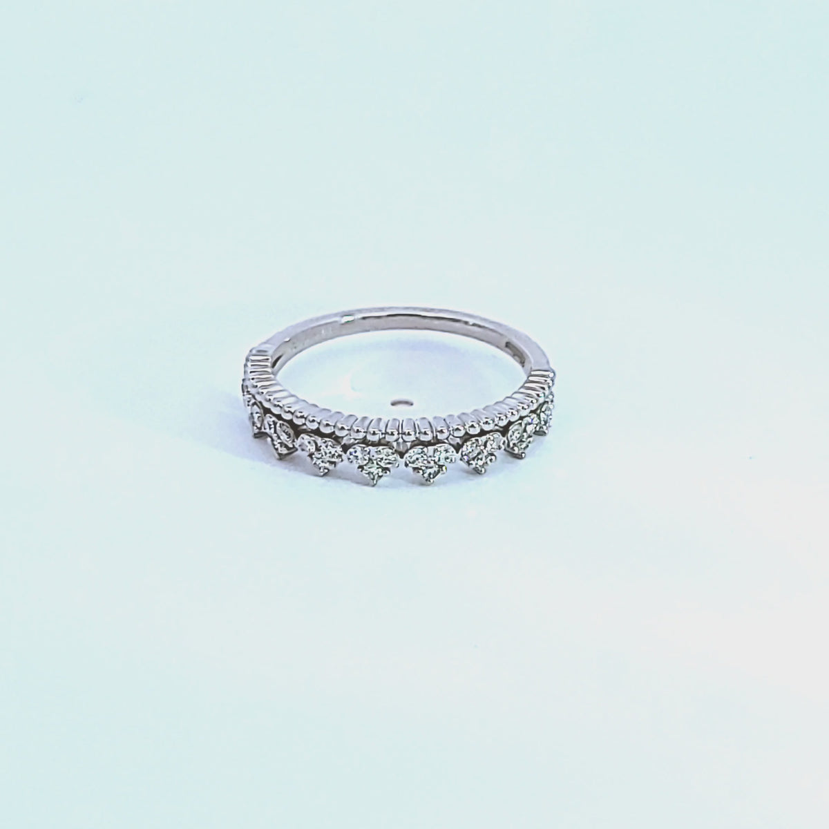 1/4ct. t.w. Vintage Diamond Fashion Ring in 14K White Gold
