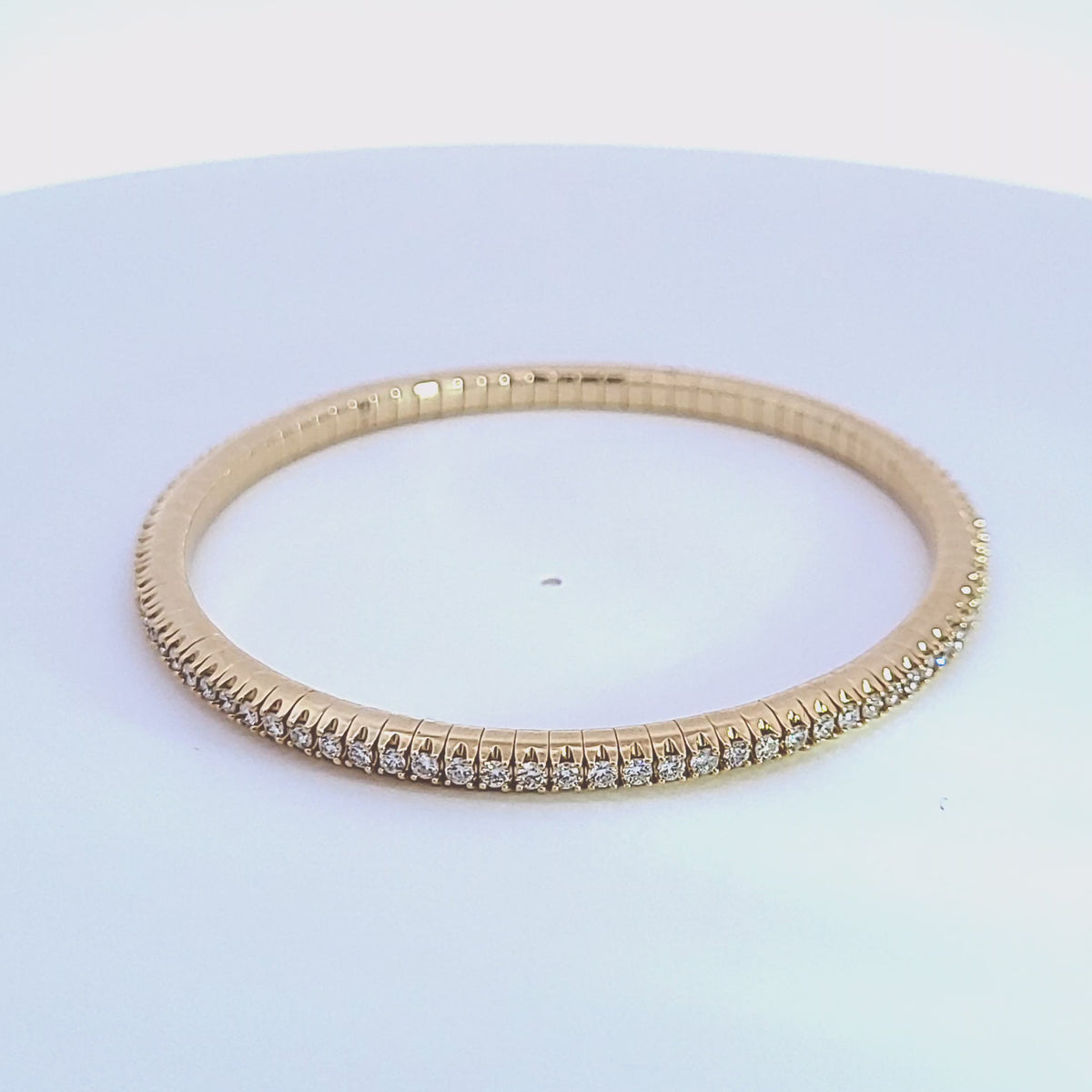 1 7/8ct. t.w. Diamond Stretchy Bangle Bracelet in 14K Yellow Gold
