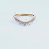 1/4ct. t.w. Curved Diamond Wedding Ring in 14K Yellow Gold