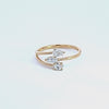 2/5ct. t.w. Diamond 3-Stone Fashion Ring in 14K Yellow Gold