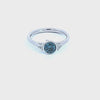 1/2ct. t.w. Blue and White Diamond Ring in 14K White Gold