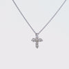 1/4ct. t.w. Diamond Cross Pendant in 14K White Gold