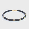 1/4ct. t.w. Black Diamond Bangle Bracelet in Titanium and 14K Yellow Gold
