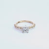 1 1/8ct. t.w. Kessler 81 Newborn Lab Created Round Cut Diamond Engagement Ring in 14K Yellow Gold