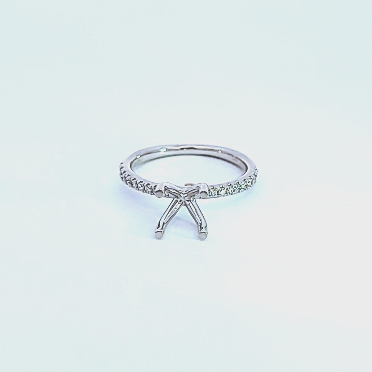 1/5ct. t.w. Diamond Engagement Ring in 14K White Gold