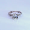 2 3/4ct. t.w. Round Cut Newborn Lab Created Diamond Engagement Ring in 14K White Gold