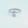 3/4ct. t.w. Marquise Cut Newborn Lab Created Diamond Hidden Halo Engagement Ring in 14K White Gold