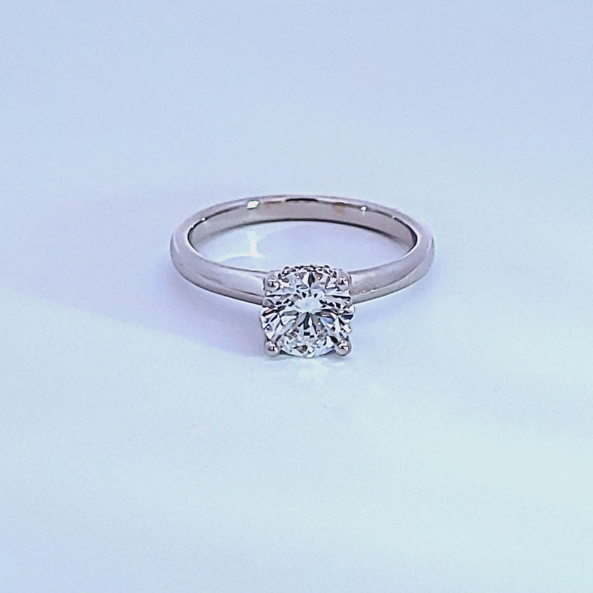 1 1/14ct. t.w. Newborn Lab Created Diamond Engagement Ring in 14K White Gold