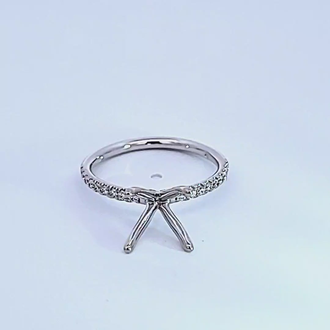 1/6ct. t.w. Diamond Engagement Ring in 14K White Gold