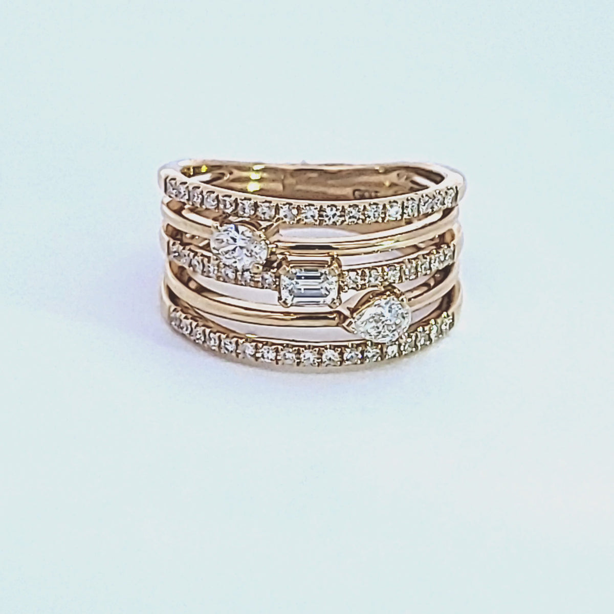 3/4ct. t.w. Diamond Fashion Ring in 14K Yellow Gold
