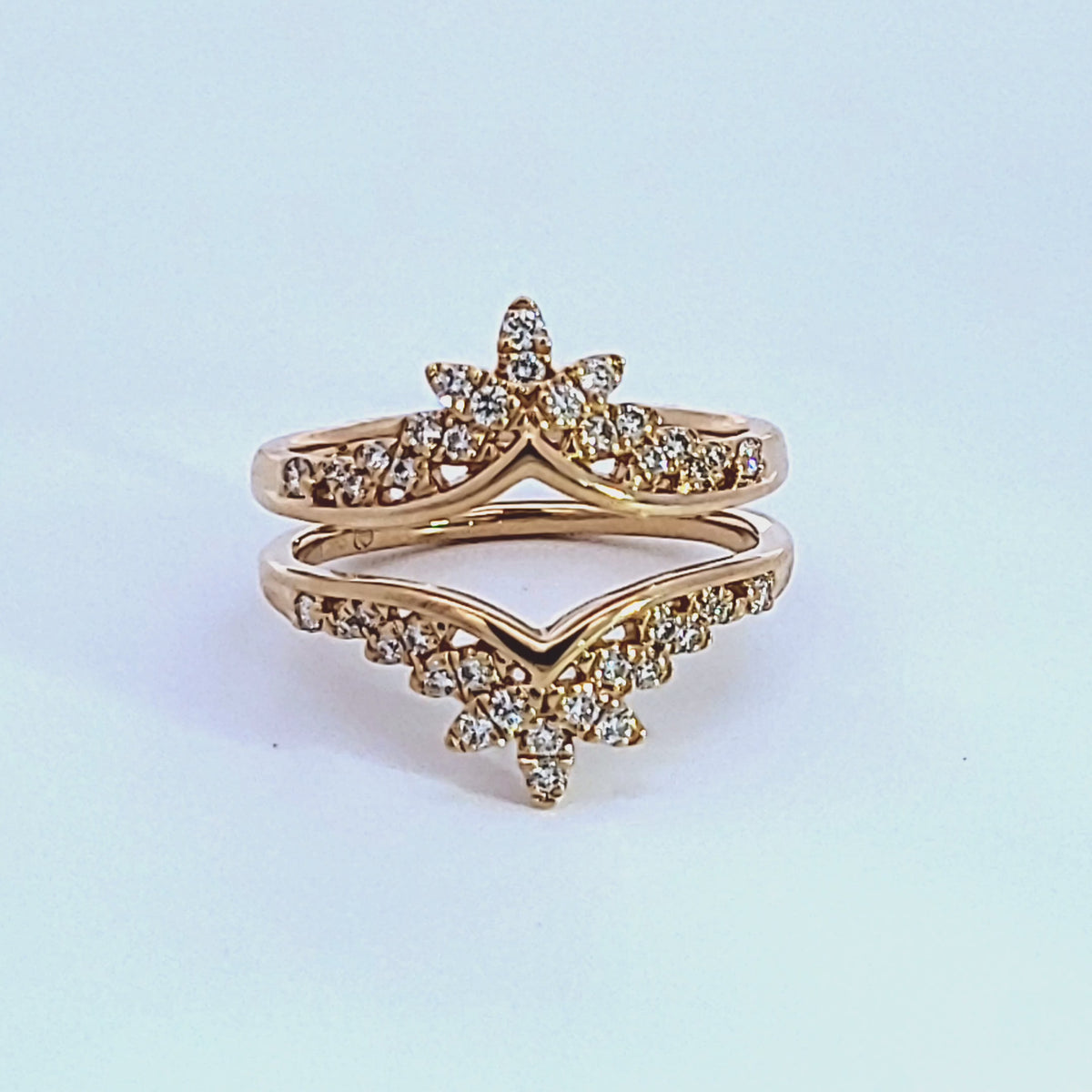 1/3ct. t.w. Diamond Wedding Guard Ring in 14K Yellow Gold