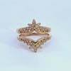 1/3ct. t.w. Diamond Wedding Guard Ring in 14K Yellow Gold
